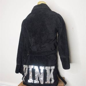 Vintage Victoria's Secret PINK Bling Sequin Sherpa Robe XS
